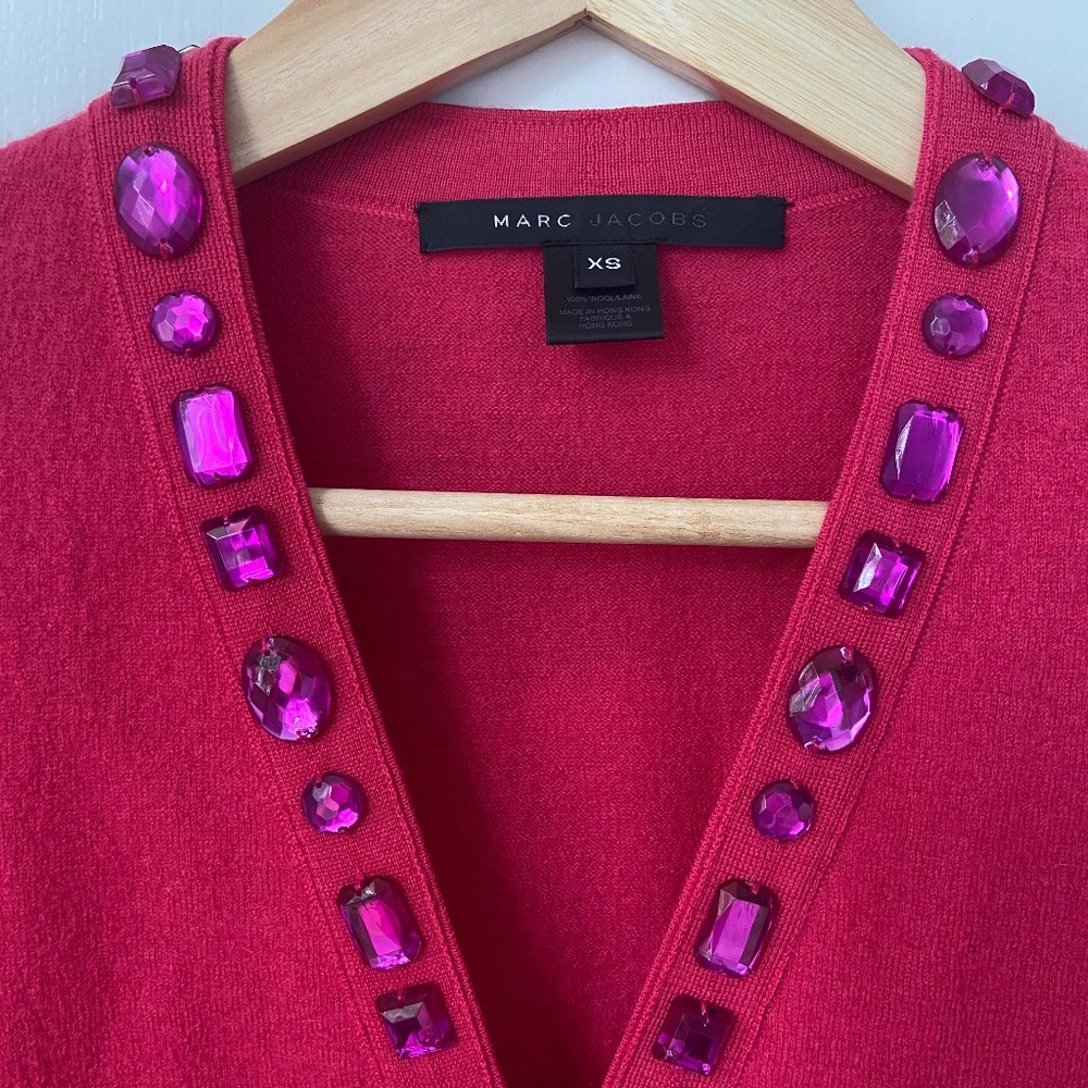 Marc Jacobs Short Cardigan, Pink, Size XS